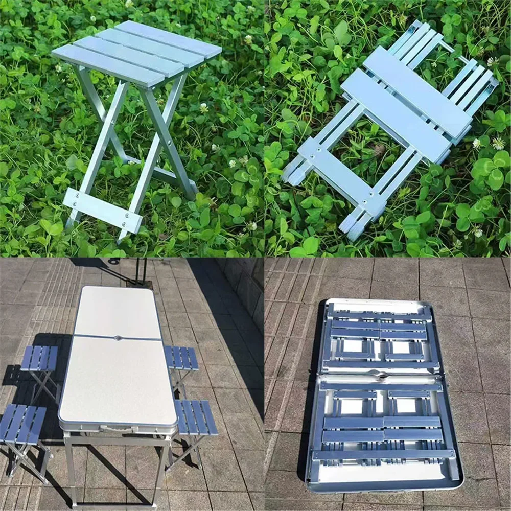 Aluminum Folding Chair Retractable Camping Chair Lightweight Portable Dual-purpose Folding Cross Stool Outdoor Beach Chair