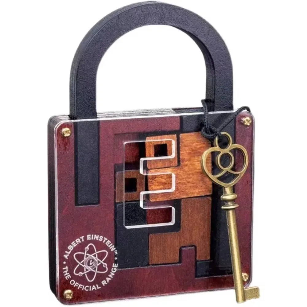 Wooden Brainteaser Puzzle Cognitive Development Educational High Difficulty Puzzle IQ Maze Logic Mind IQ Lock Challenge