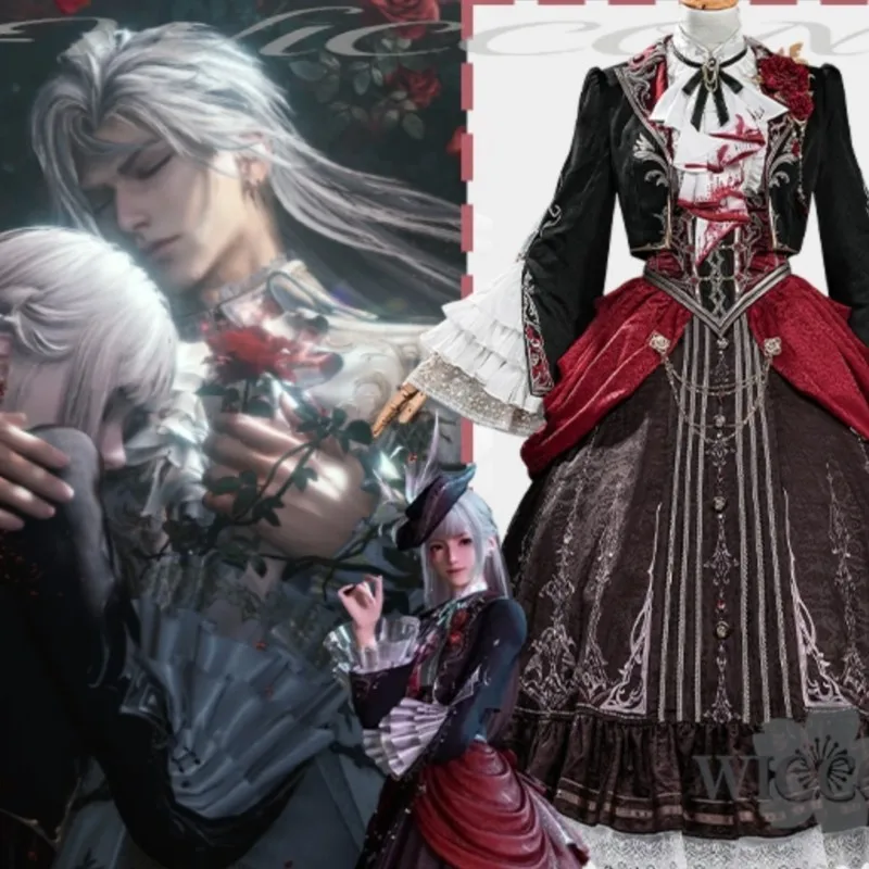 

Косплей-мероприятие Love And Deepspace: Where Silverwing Rest Silverwing Fiend – Готическое классическое платье Лолиты для Comic Con и фестивалей
