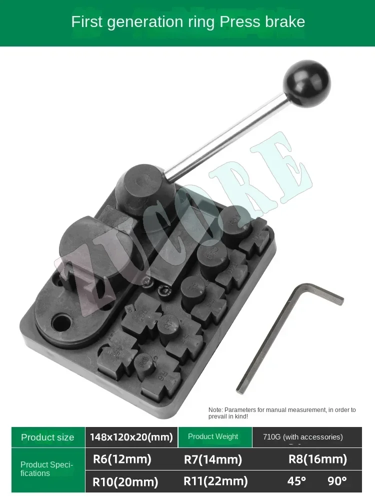 آلة ثني الصفائح المعدنية لثني الصفائح النحاسية الذهبية والفضية آلة ثني شريط المجوهرات في المخزون