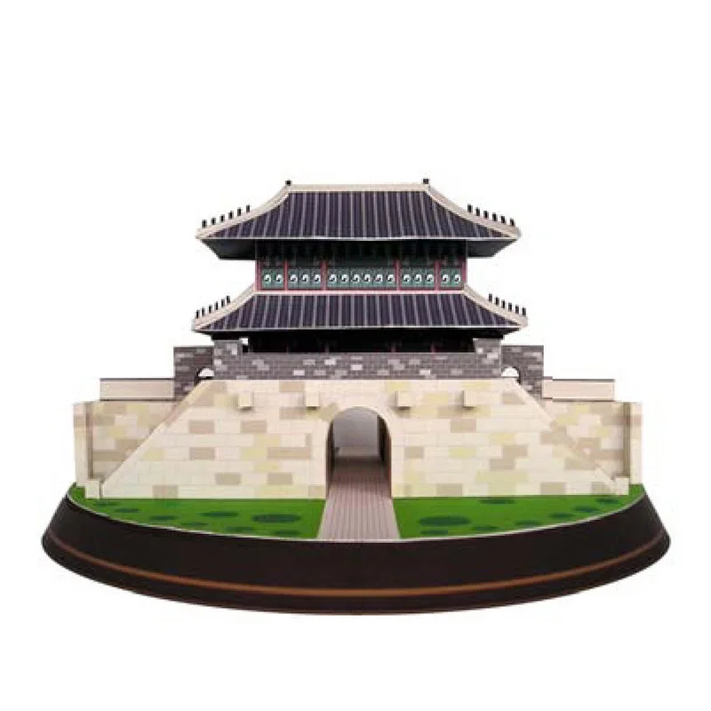Corée Hwaseong Forteresse Mini 3D papier modèle maison Papercraft bricolage Art Origami bâtiment adolescents adultes jouets artisanaux faits à la main QD-177