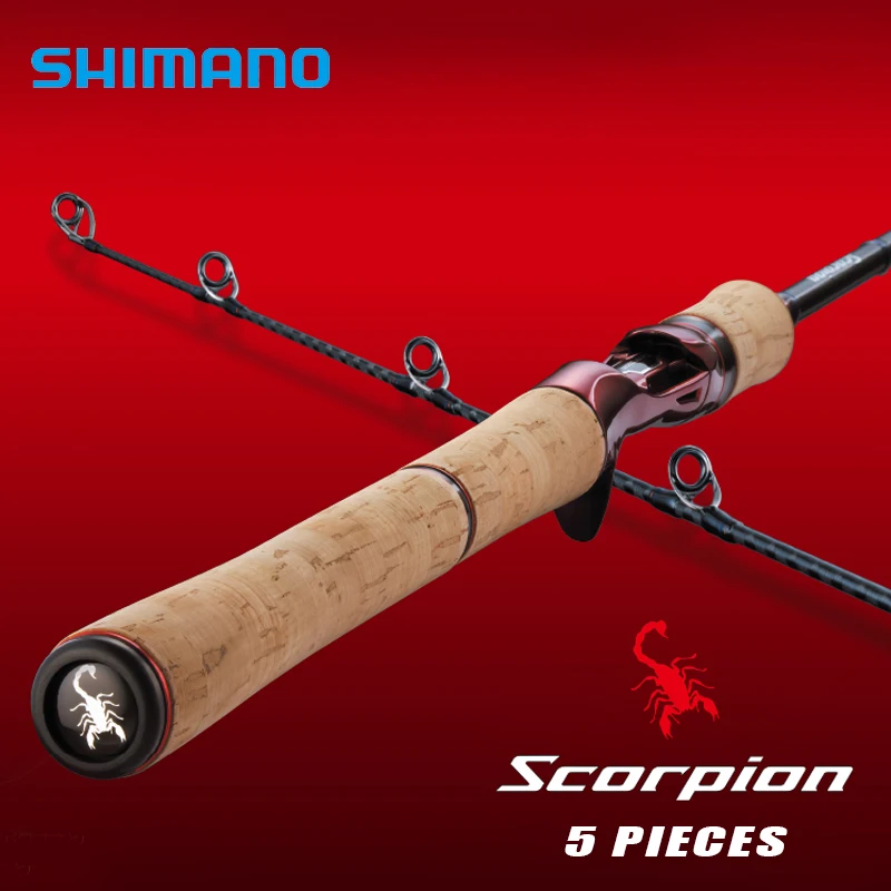 Shimano Scorpion Fishing Rod 5 Piece Spinning Casting Travel Rod Lightweight 110-140g