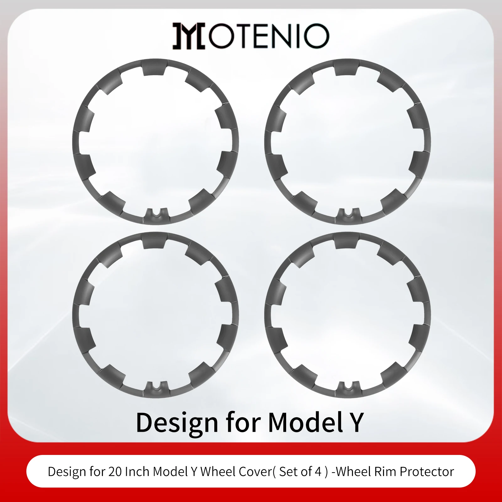 20Inch Hub Ring Bescherming Wieldop Ontwerp Voor Tesla Model Y 2020-2024 Hight Prestaties Beschermende Volledige Velg cover Accessorie