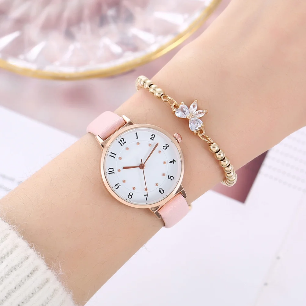 

1 Set Of Watch Bracelet Kit Women Fashion Wristwatch Elegant Leisure Style Portable Skin-Friendly Exquisite Decorative Quartz