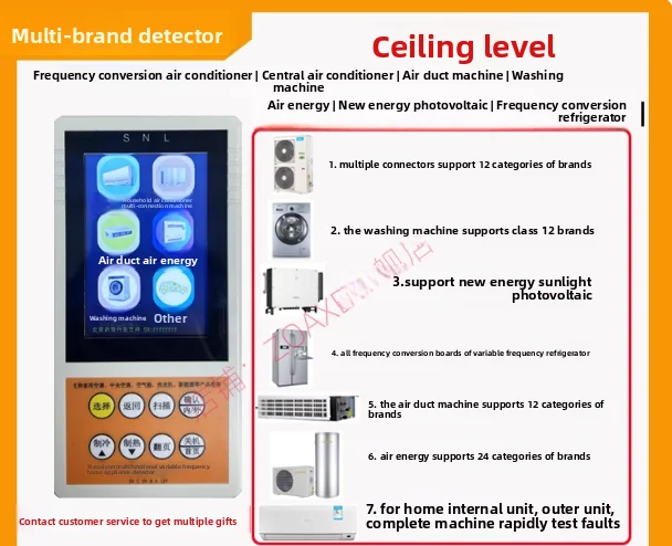 

English version of the internal and external inverter air conditioner tester multi-function motherboard repair Brand new instock