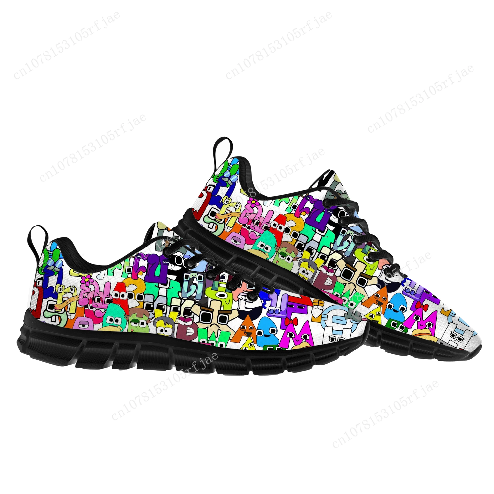 Alphabet Lore Sports Shoes Cartoon Game Mens Womens Teenager Children Custom Sneakers High Quality Sneaker Custom Built Shoes