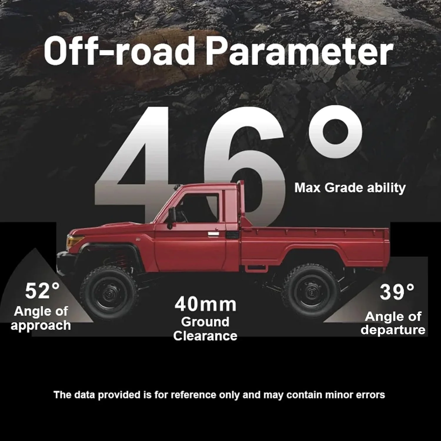 MN82 4WDオフロードRCピックアップトラック クライミングカー LEDライト付き 1/12スケール フルサイズシミュレーションRC車両 子供向けギフト 屋外遊び