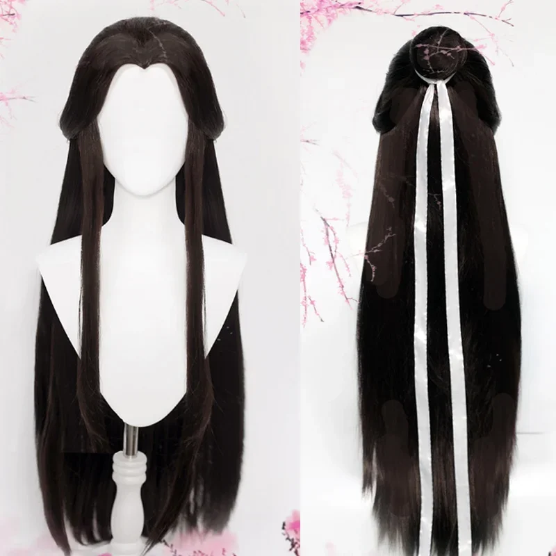 Anime Heaven Official's Blessing Cosplay Xie Lian Wig Black Hair Tian Guan Ci Fu Hanfu Wigs Men Halloween Props