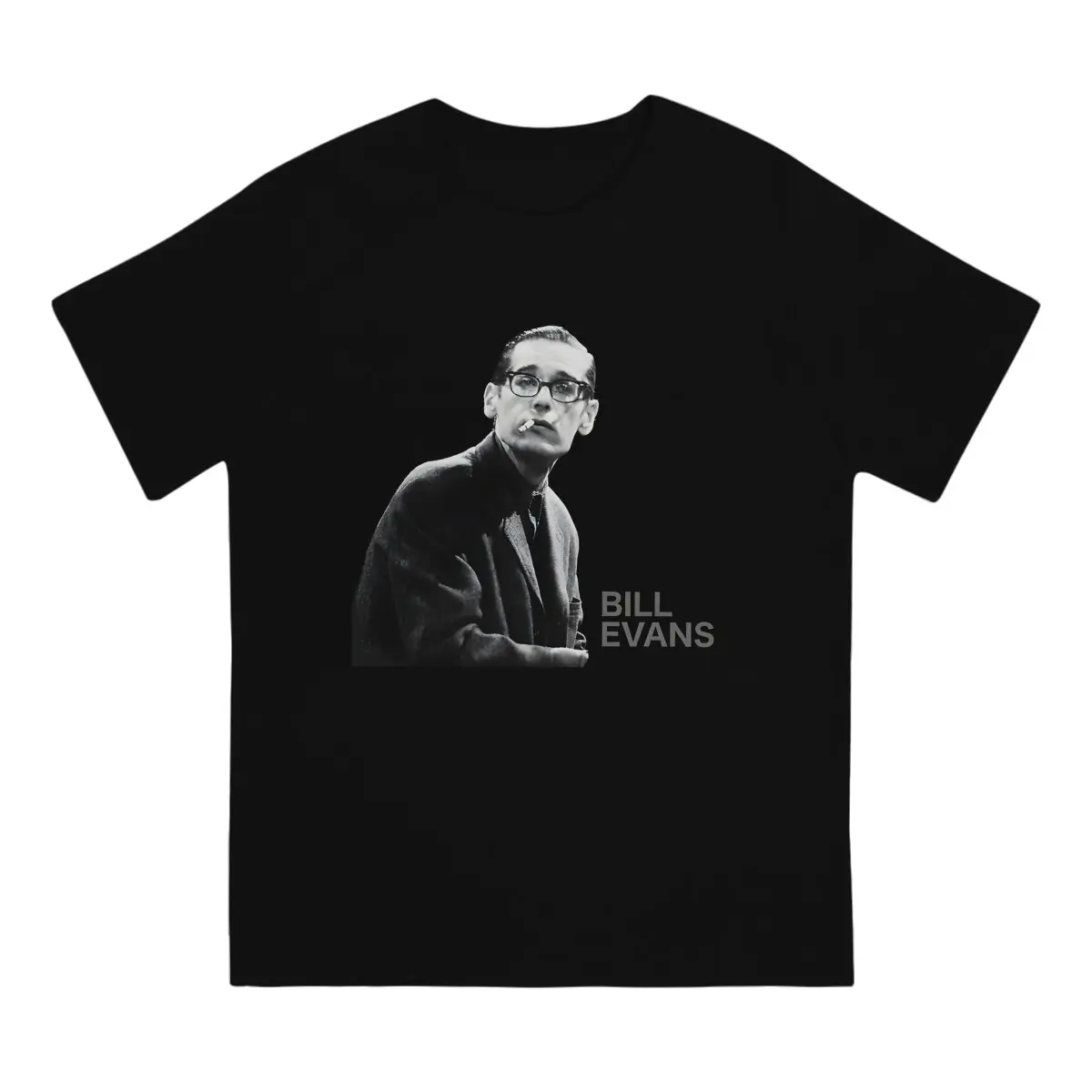 Bill Evans Man TShirt Pianist Distinctive T Shirt Harajuku Streetwear Hipster