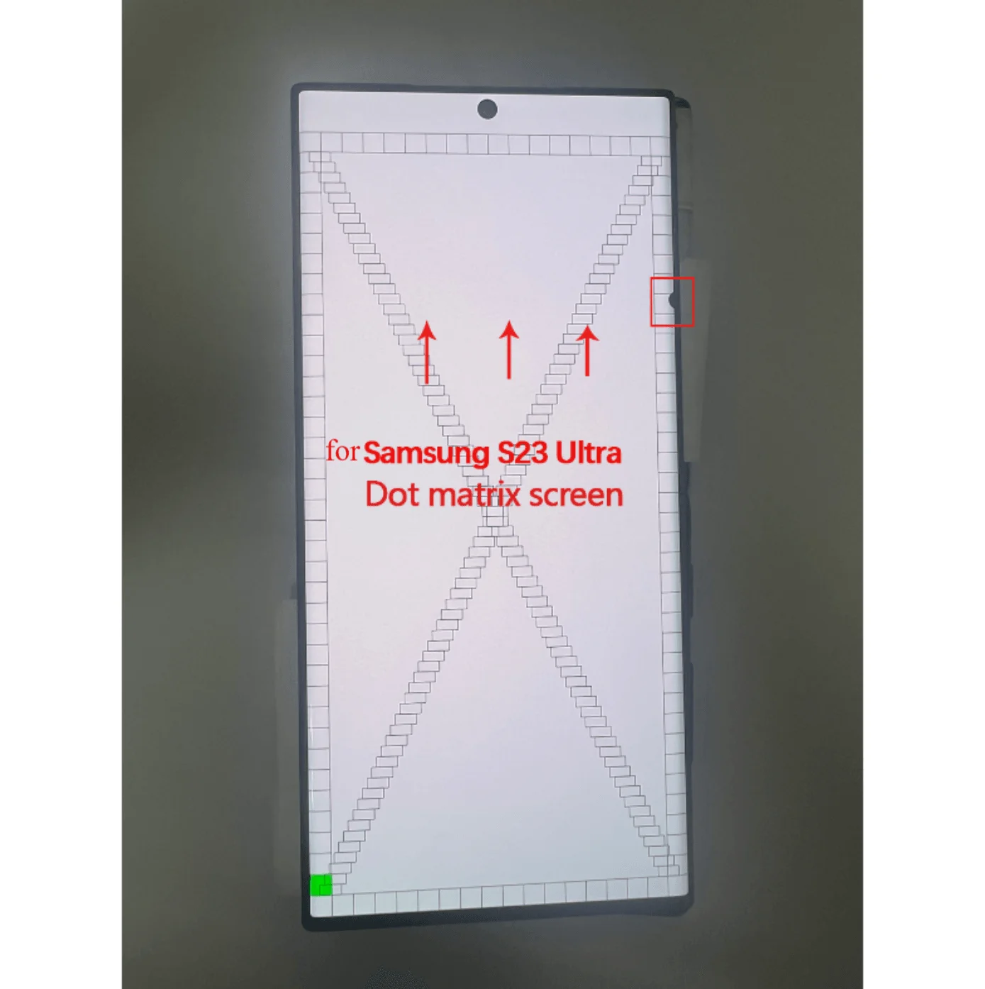 Met Dot, geschikt voor Samsung Galaxy S23 Ultra LCD S918 S918F S918U AMOLED-scherm, vervangend LCD-display, defect.