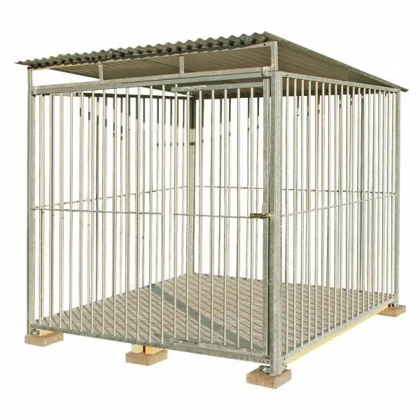 

Factory Hot Sale Outdoor Cheap Hot Welding Heavy Duty Dog Crate& Galvanized Steel Dog Kennels Cages