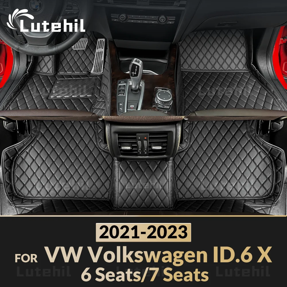 

Автомобильные коврики для VW Volkswagen ID.6 X 6 мест/7 мест 2021 2022 2023 пользовательские подушечки для ног ковер чехол аксессуары для интерьера