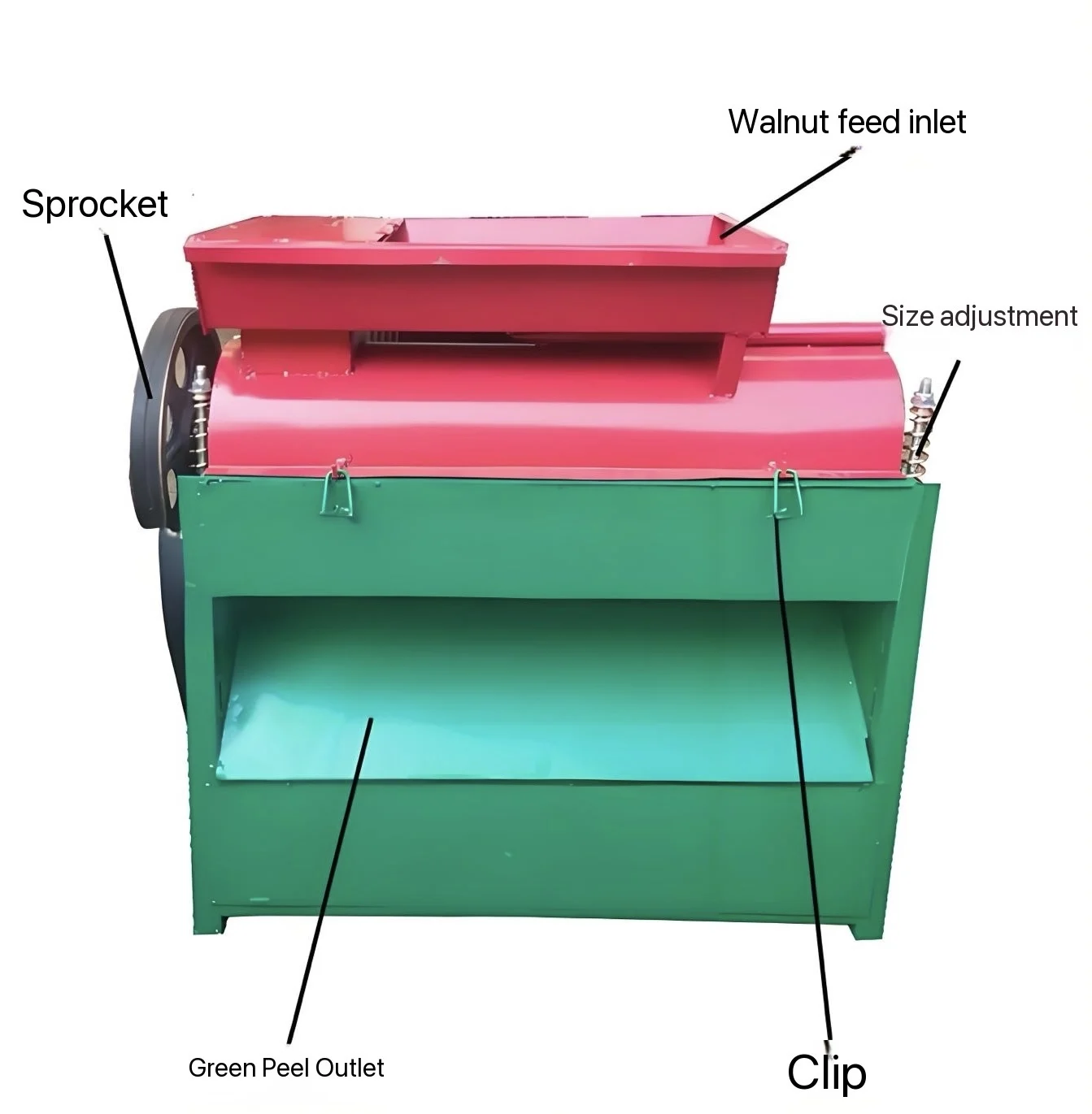 Green Walnut Shelling Machine Walnut Peeling Machine Peeling and Cleaning Equipment Fully Automatic Fresh Walnut Peeling