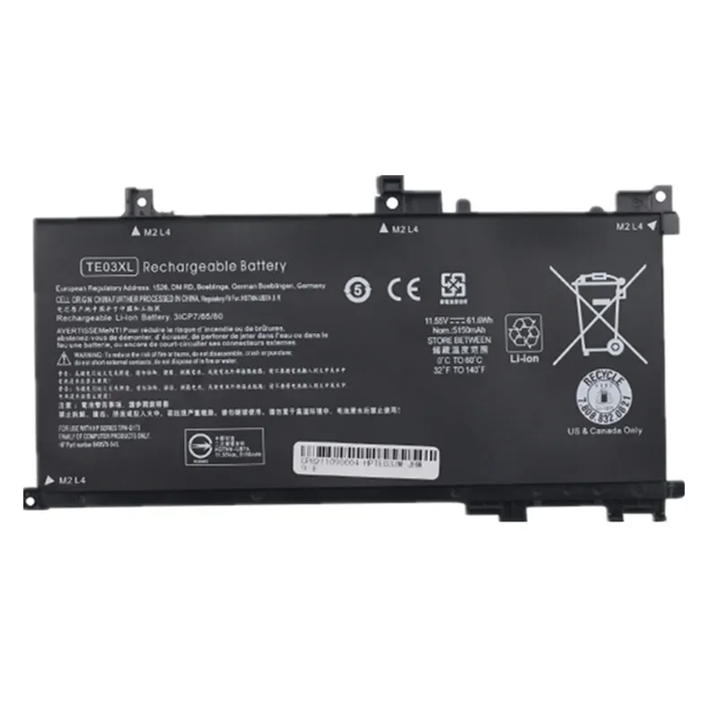 WHOLESALE GENUINE New TE03XL Laptop Battery For HP OMEN 15 TPN-Q173 HSTNN-UB7A 15-Bc011TX Bc012TX Bc013TX Bc014TX Bc015TX