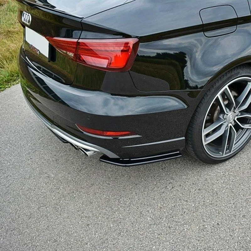 Tylny splitter boczny w stylu Maxton do Audi A3 S-Line S3 8V Facelift Sedan 2017-2020, tylny zderzak, spoiler boczny, dyfuzor. — zdjęcie 3