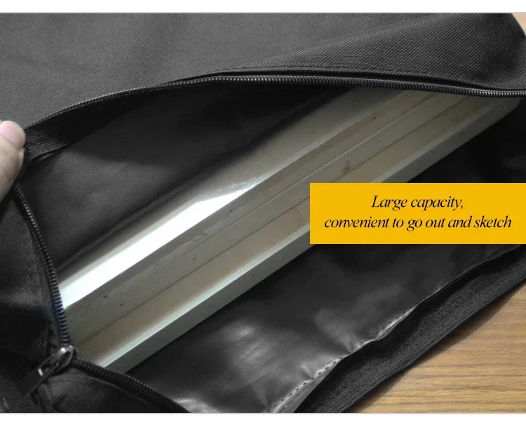 A1 Wasserdichte Oxford Stoff Malerei Bord Taschen Große Kapazität Einfache Tasche Schwarz Künstler Studenten Zeichnung Malerei Kunst Liefert – Detail 25