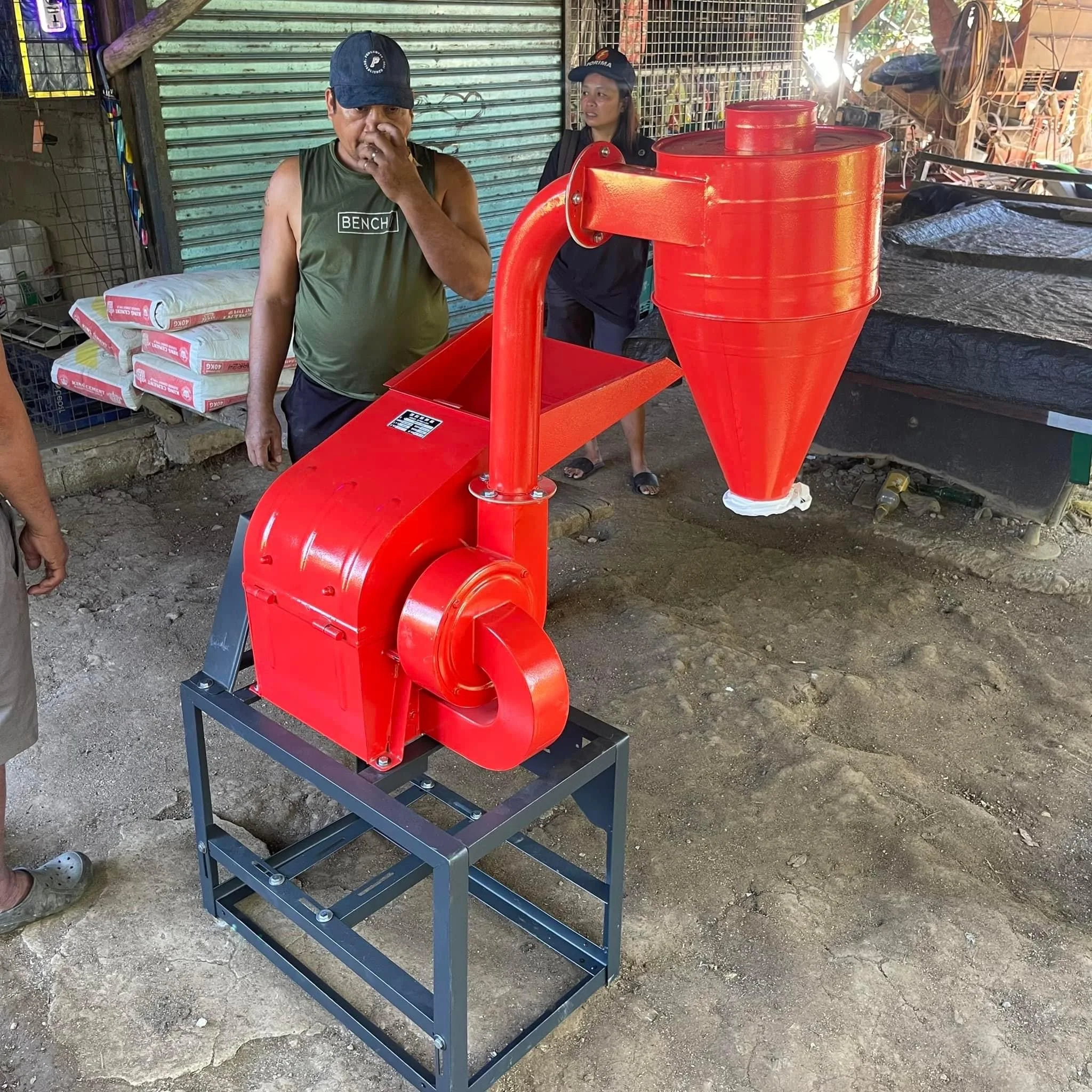 Animal Feed Hammer Mill Corn Wheat Bean Grains Crusher Rice Bran Flour Mill Produced by Backbone