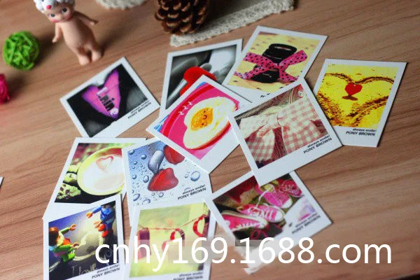 Mini carte Lomo sur le thème de l'amour, 40 feuilles/Lot, Mini carte postale de Style Ins, carte de vœux cadeau pour décoration de messages