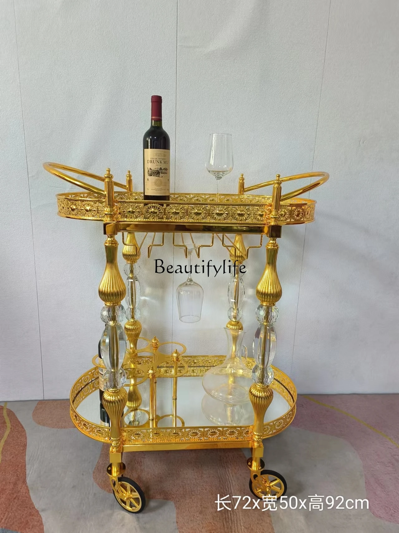 European-Style High-End Hotel High-End Villa Wine Trolley