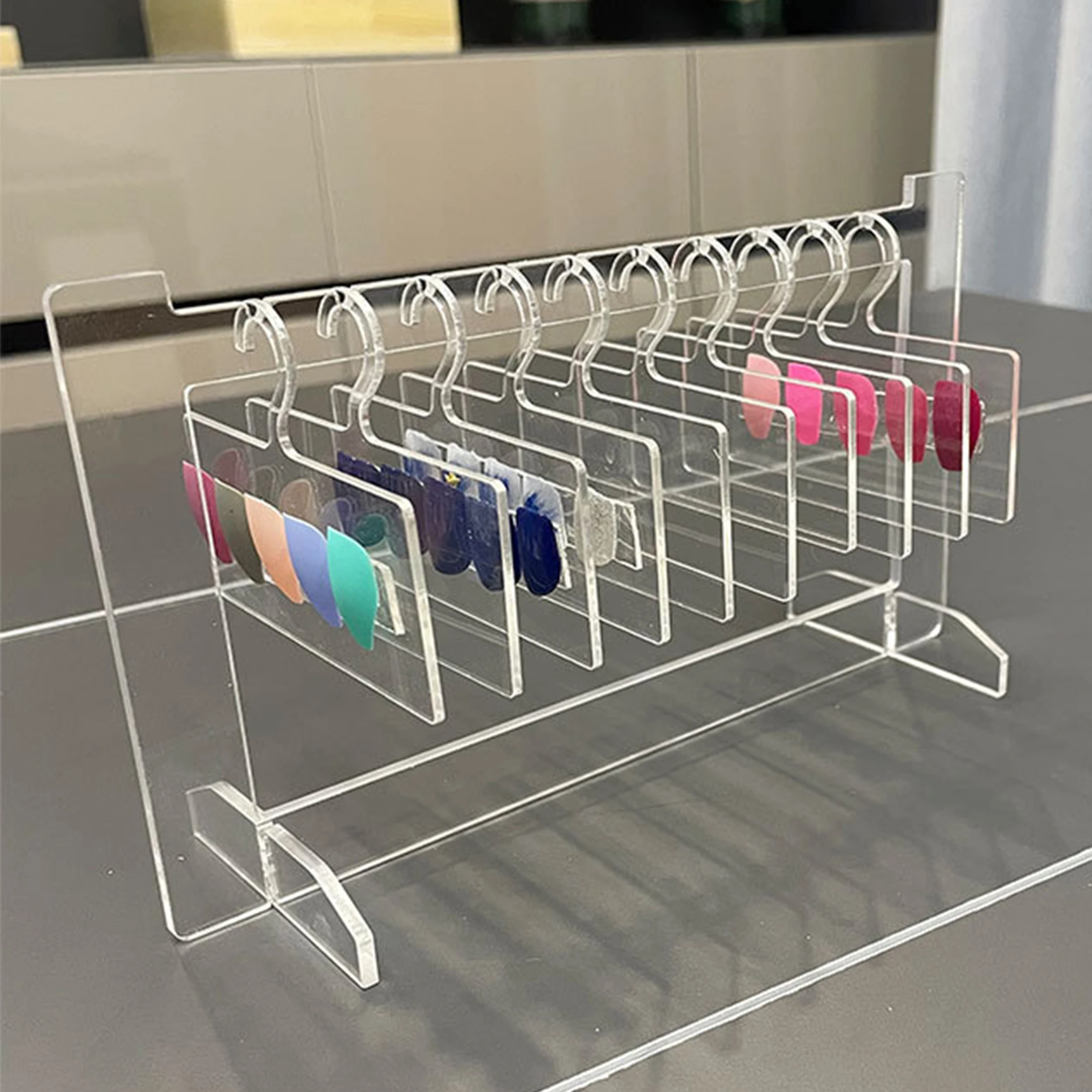 

Nail Display Board Style Acrylic Color Card Works Modeling Template Desktop Sample Storage Hanger Tools Nail Art Tool