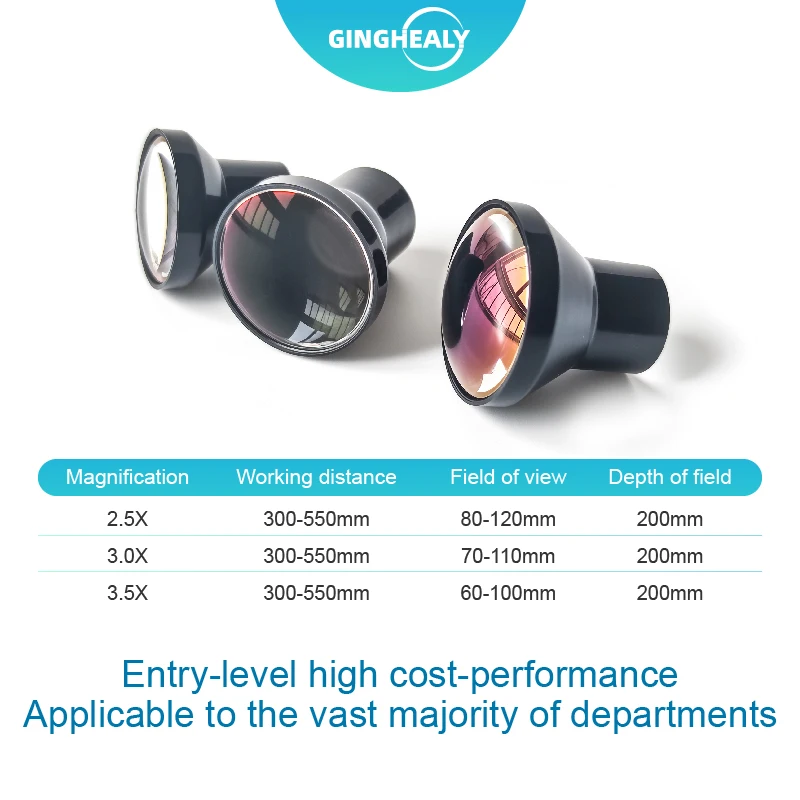 Ginghealy 2.5X 3.5X TTL Surgery Medical Magnifying Glass Loupes The Internal Small Frame Makes It Easy to Customize the Diopter.