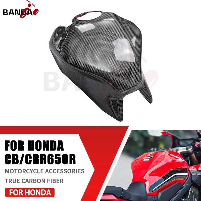 For HONDA CBR650R CB650R  2017 2018 2019 2020-2023 100% 3K Pure Carbon Fiber Motorcycle Accessories Fuel tank, fairing kit