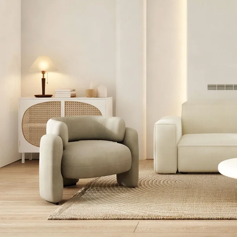 

Nordic Living Room Chairs Lounges Floor White Lazy Luxury Living Room Armchair Modern Salon Home Furniture