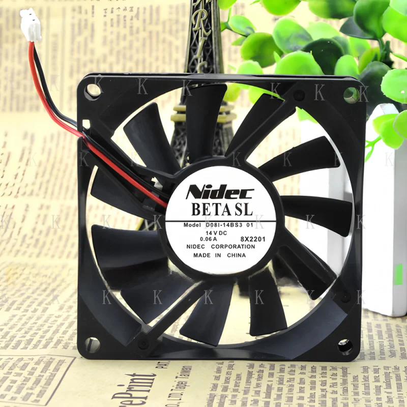 

C FOR High Performance Silent Cooling Fan D08I-14BS3 14V 0.06A 80*80*15mm