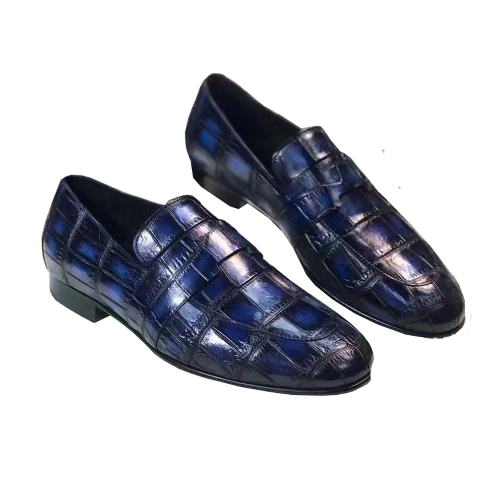 

Новые мужские туфли из крокодиловой кожи, мужские классические туфли, свадебные туфли, модная мужская обувь для костюма.