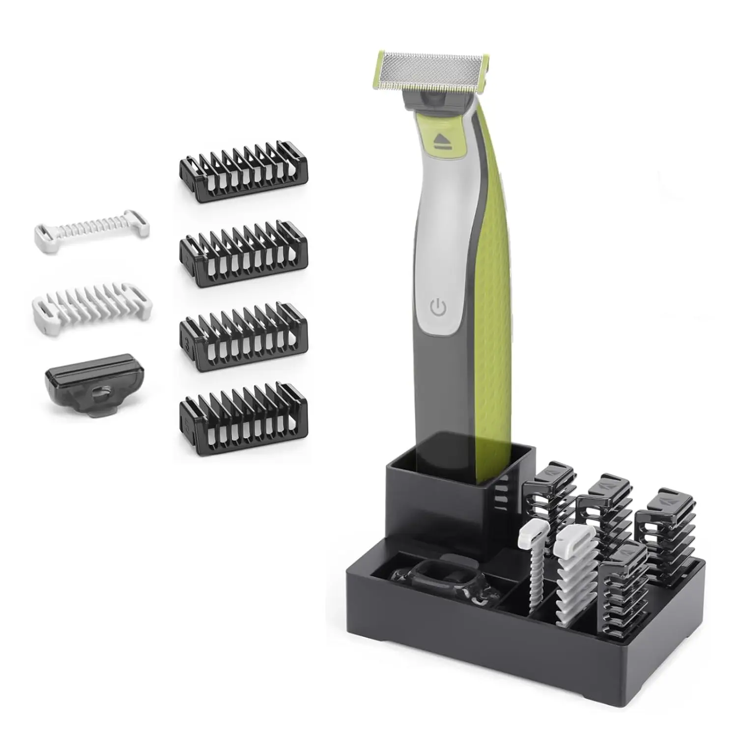 Guide Guards with Stand—1/2/3/5mm, Skin & Body Combs Replacement Fits for OneBlade QP2724, QP2834, QP25XX, QP65XX, Pro Series