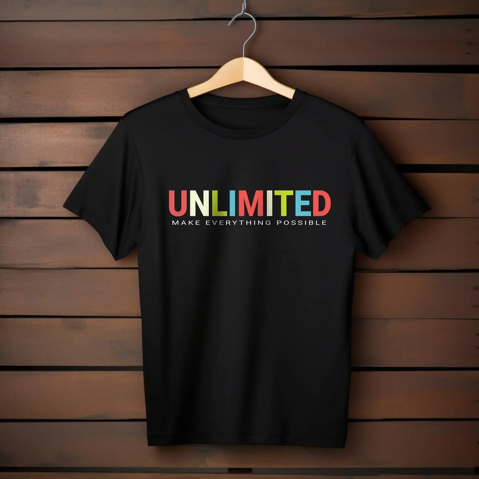 T-shirt Illimité Attitude For Hope Motivation Inspiration vintage Lavé Doux Streetwear Polyvalent Décontracté Respirant