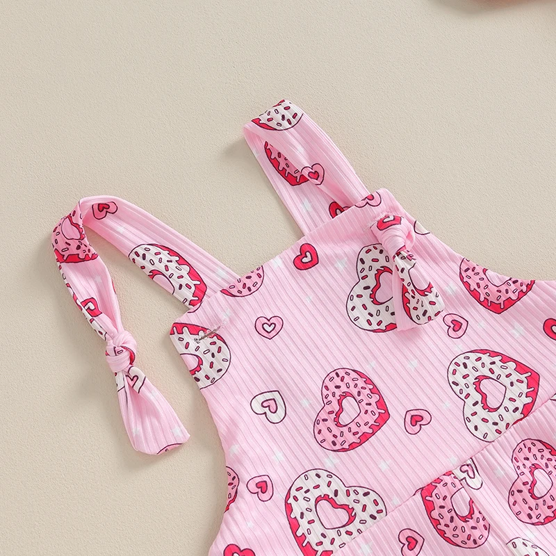 

Toddler Girl Heart Print Ruffle Sleeve Romper Jumpsuit Valentine s Day Outfit for Newborn Baby Cute Clothes and Accessories