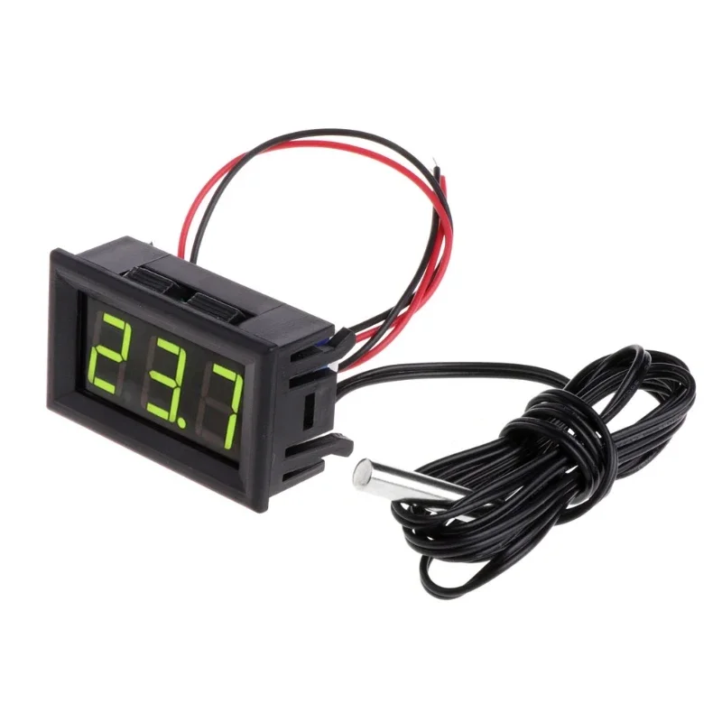 -50 ~ 110 °c for DC 12v Digital LED Thermometer Car Temperature Panel