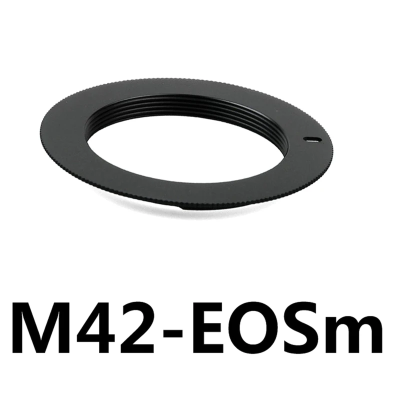 Pierścień zmieniający M42-EOSM ze stopu aluminium m42x1 mm Adapter śrubowy do EF-M serii EOSM bezlusterkowe akcesoria Adapter do aparatu