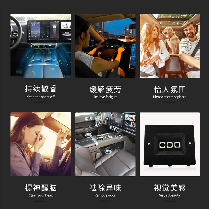 مناسبة لنظام عطر الأيونات السالبة الخاصة Li L6L8L7، تركيب أصلي غير مدمر، رائحة تنقية هواء السيارة