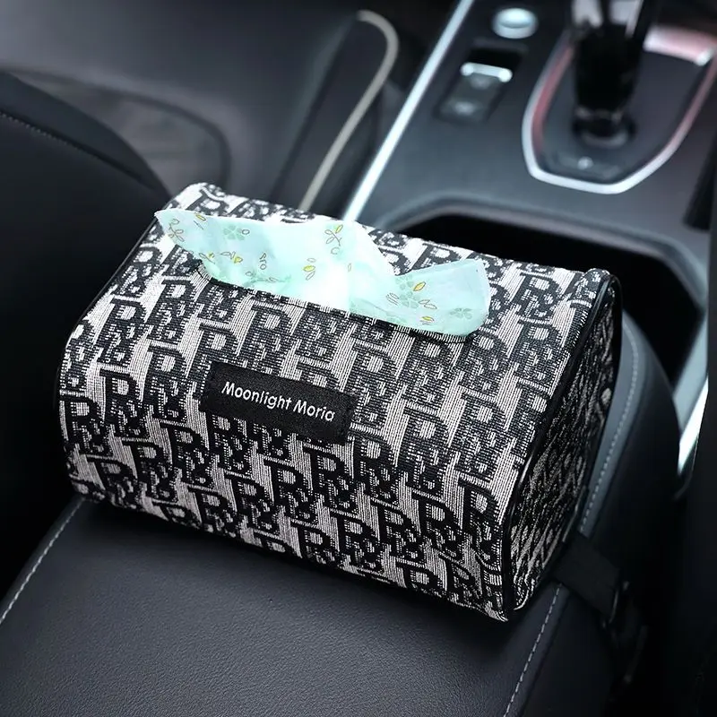 

Car tissue box hanging creative Mercedes-Benz interior supplies paper towel hanging box hanging bag goddess style high-end