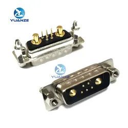 1PCS 7W2 10A/30A Gold plated high current Connector D-SUB adapter 5+2 plug jack 1PC