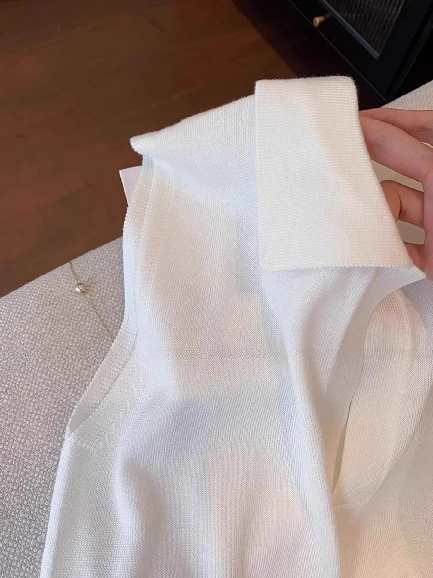 Faionable  Color Knitted Vest Svel Hoodie Skin-friendly Lazy Sle Women's Summer Top High-end Commute Sle