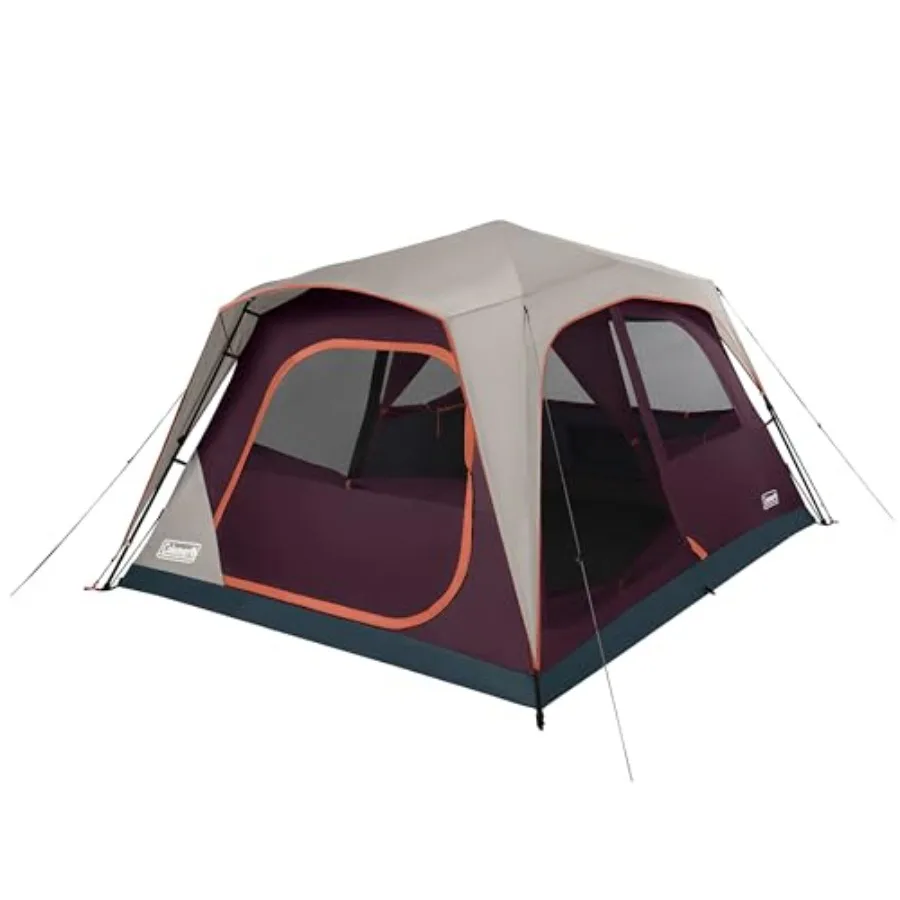 

Палатка Skylodge Instant Tent с тентом-навесом, семейная палатка на 8 человек, устанавливается за минуту, в комплекте с предустановленными стойками и сумкой для переноски, изготовлена из ПВХ.