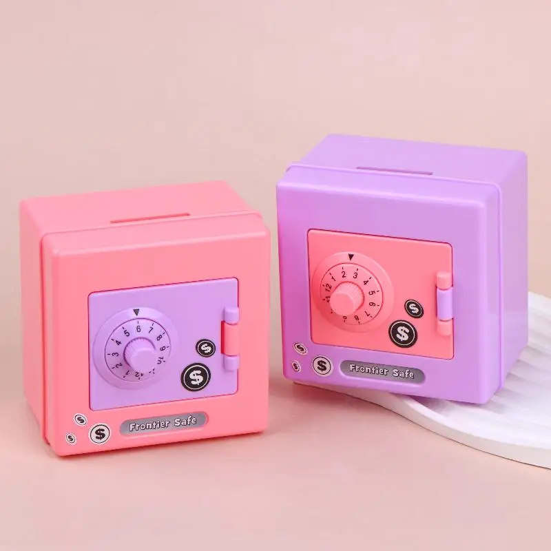 Tirelire coffre-fort avec code pour enfants boîte à monnaie_voghion.com