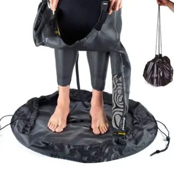 Borsa fasciatoio per muta Tappetino compatto pieghevole 2 IN 1 Borsa impermeabile Borse asciutte in nylon da trasporto per surfisti Barche Muta da sub