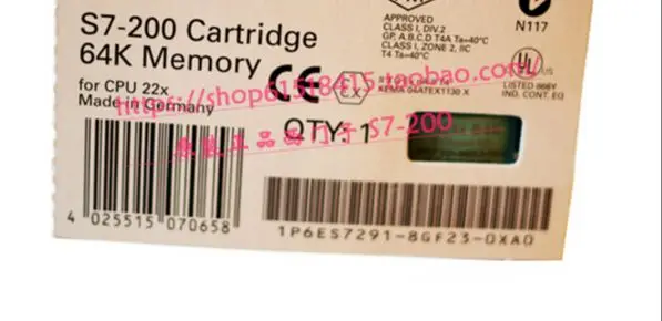 

PLC S7-200 64K Memory Card 6ES7 291-8GF23-0XA0