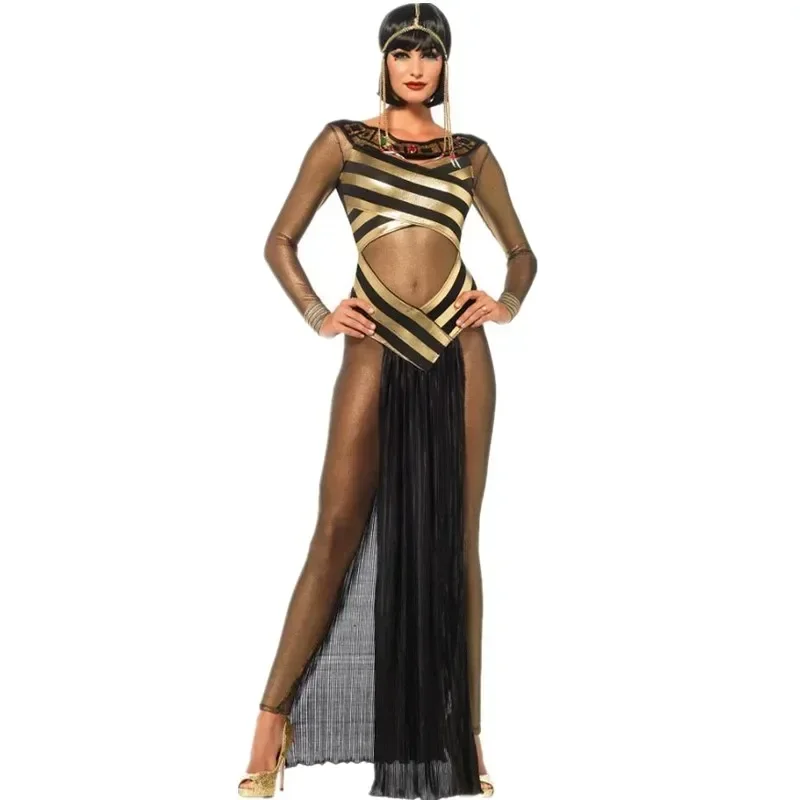 2025 هالوين فيستدو مثير exótico antigo egipcio كليوباترا رينا كرنفال فييستا القرون الوسطى ديوسا غريجا برينسيسا disfraz
