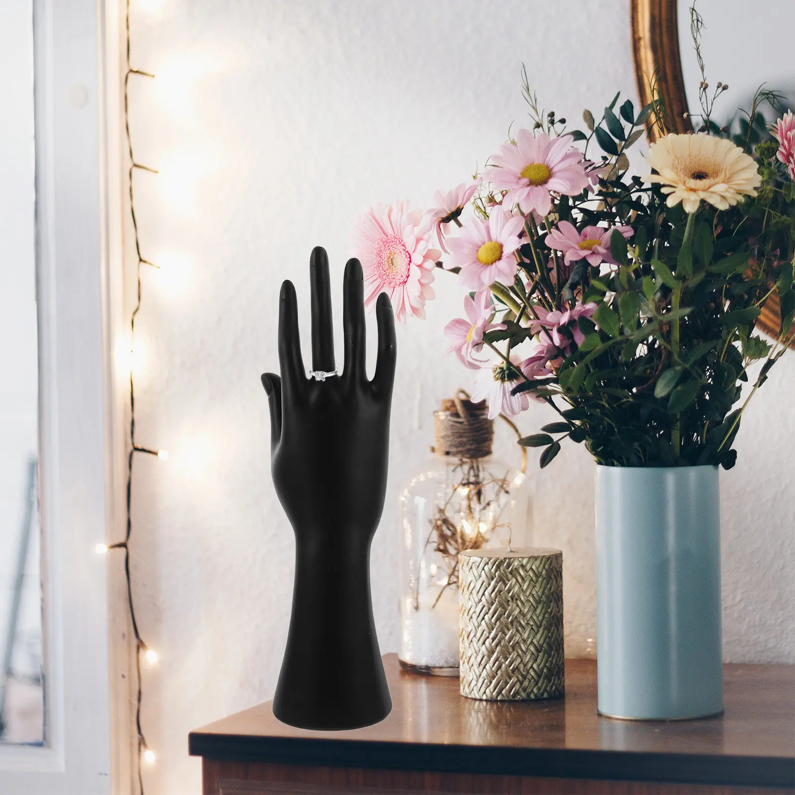 Female Hand Jewelry Display Stand Compact Design Finger Glove Ring Bracelet Bangle Holder Organizer Stand Hand for Drawing