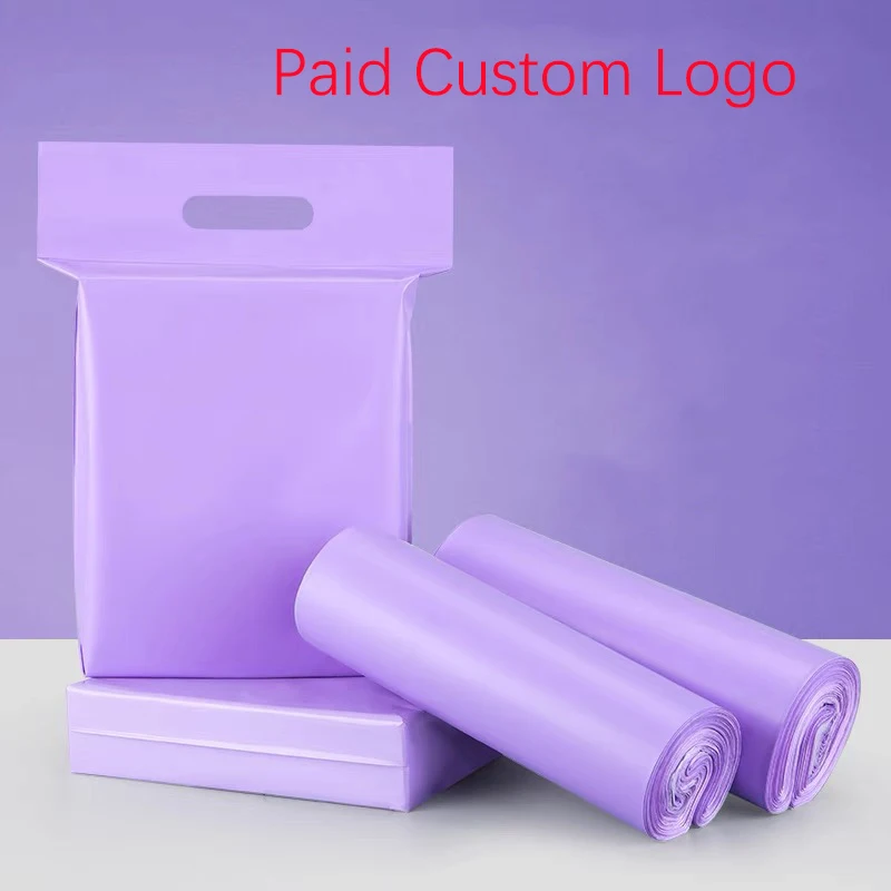 

50PCS Purple Portable Courier Mailer Bags Packaging Poly Package Plastic Self-Adhesive Mailing Express Bag Envelope Postal Pouch