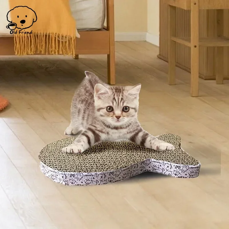 Tapis de planche à gratter pour chat, résistant à l\'usure, poste à gratter, chaton, papier ondulé, jouets pour chat, tapis de broyage, grattoir à