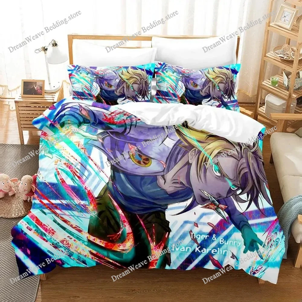

Fashion New 3D Printing Tiger Bunny Bedding Set Cartoon Anime Adult Kid Bedroom Duvet Cover Sets Home Textiles Luxury Gift