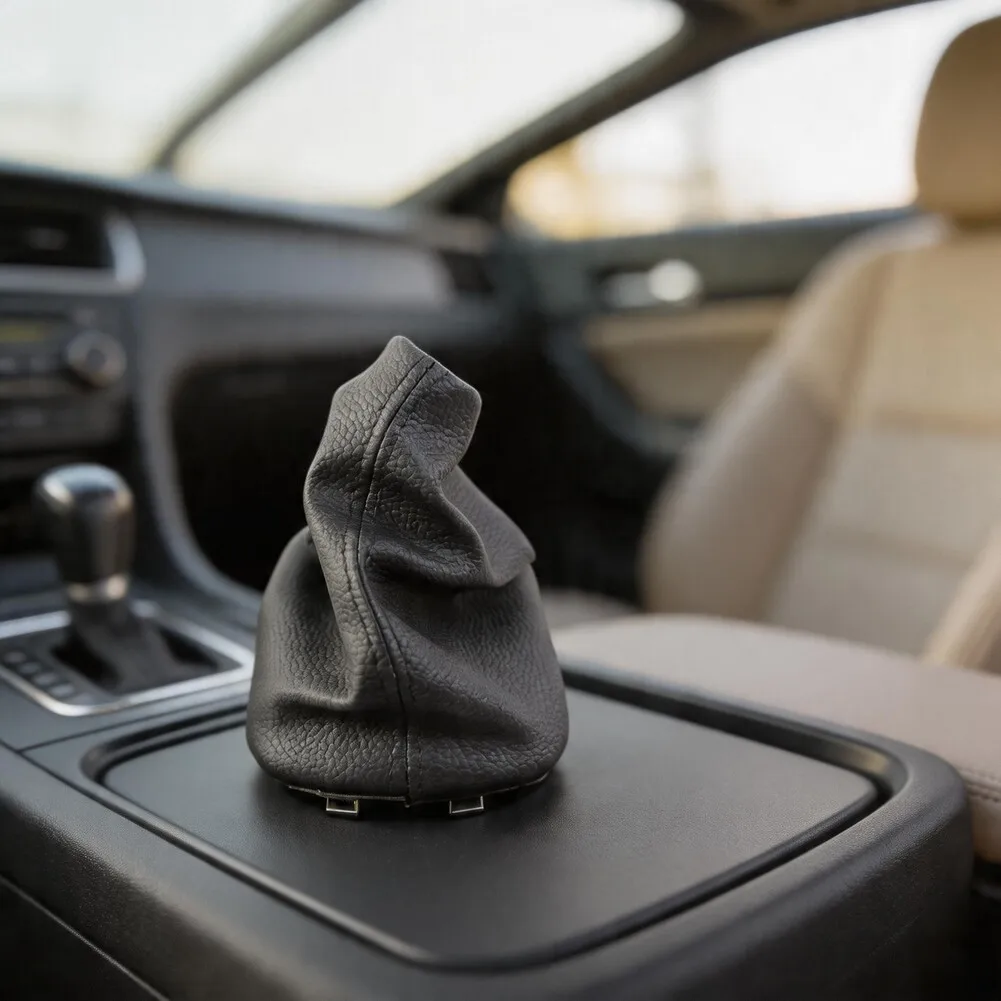 Gear Shift Knob Cover for Kia For Forte For Koup X13C 2009 2013 Manual Transmission Cars with Black Stitching Design