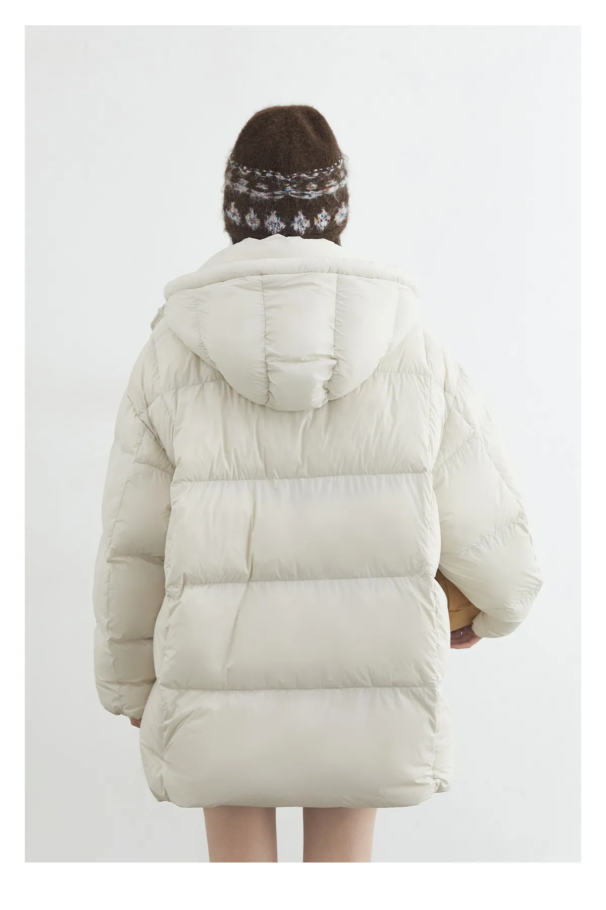 CHIC VEN New Women Down Jacket Solid Loose Casual Hooded Ladies Down Jacket for Woman 90 White Duck Down Coat Autumn Winter 2025