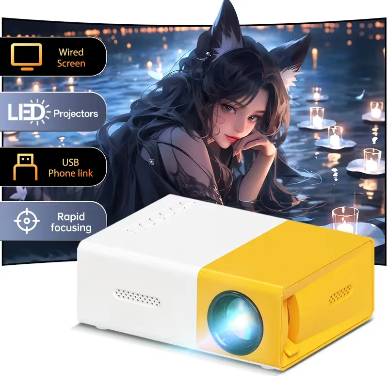 Projetor YG300 Home 4K HD, ade - Home Cinema Entertainment avaliação e preço